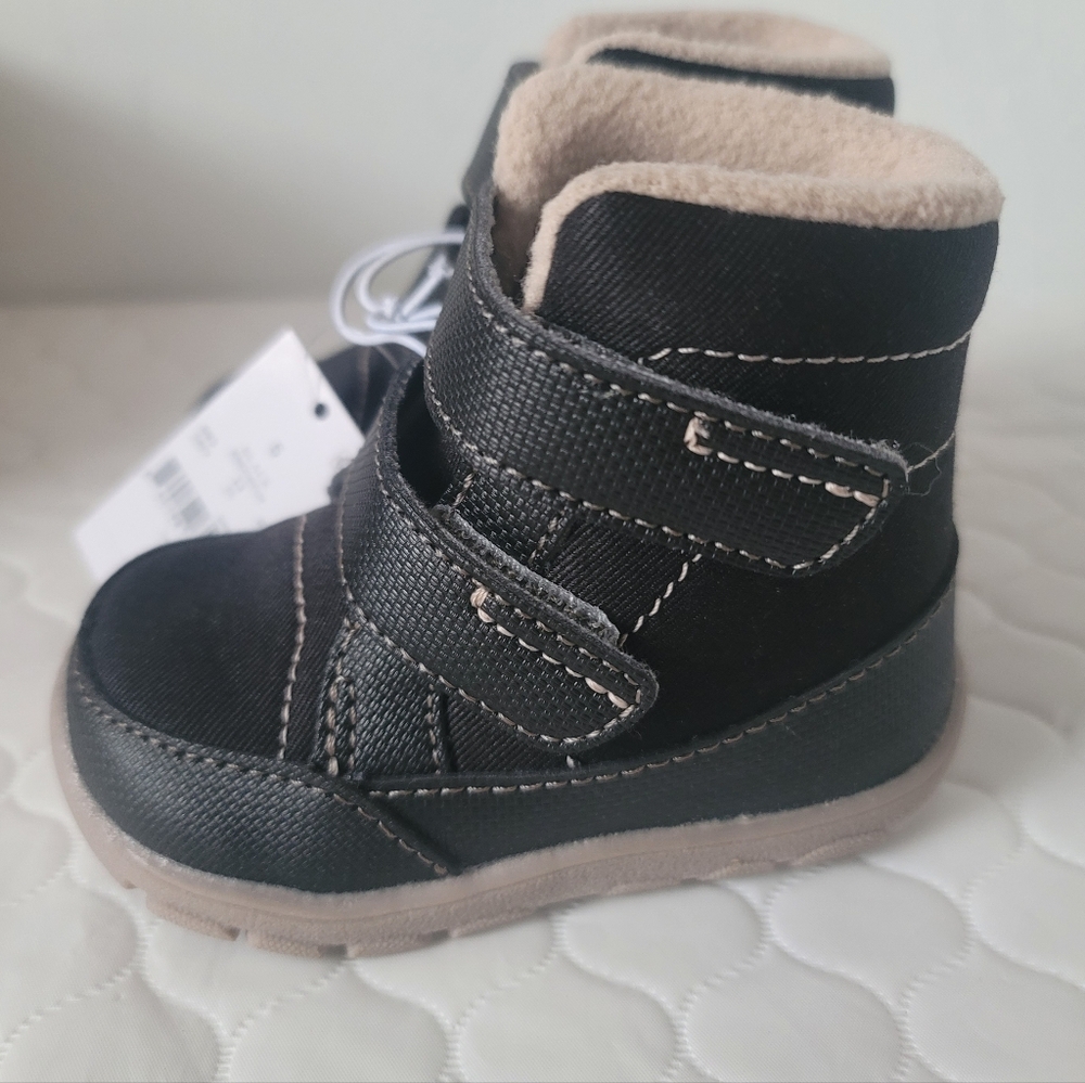 See Kai Run BASICS Kids Black Winter Boots Size 5